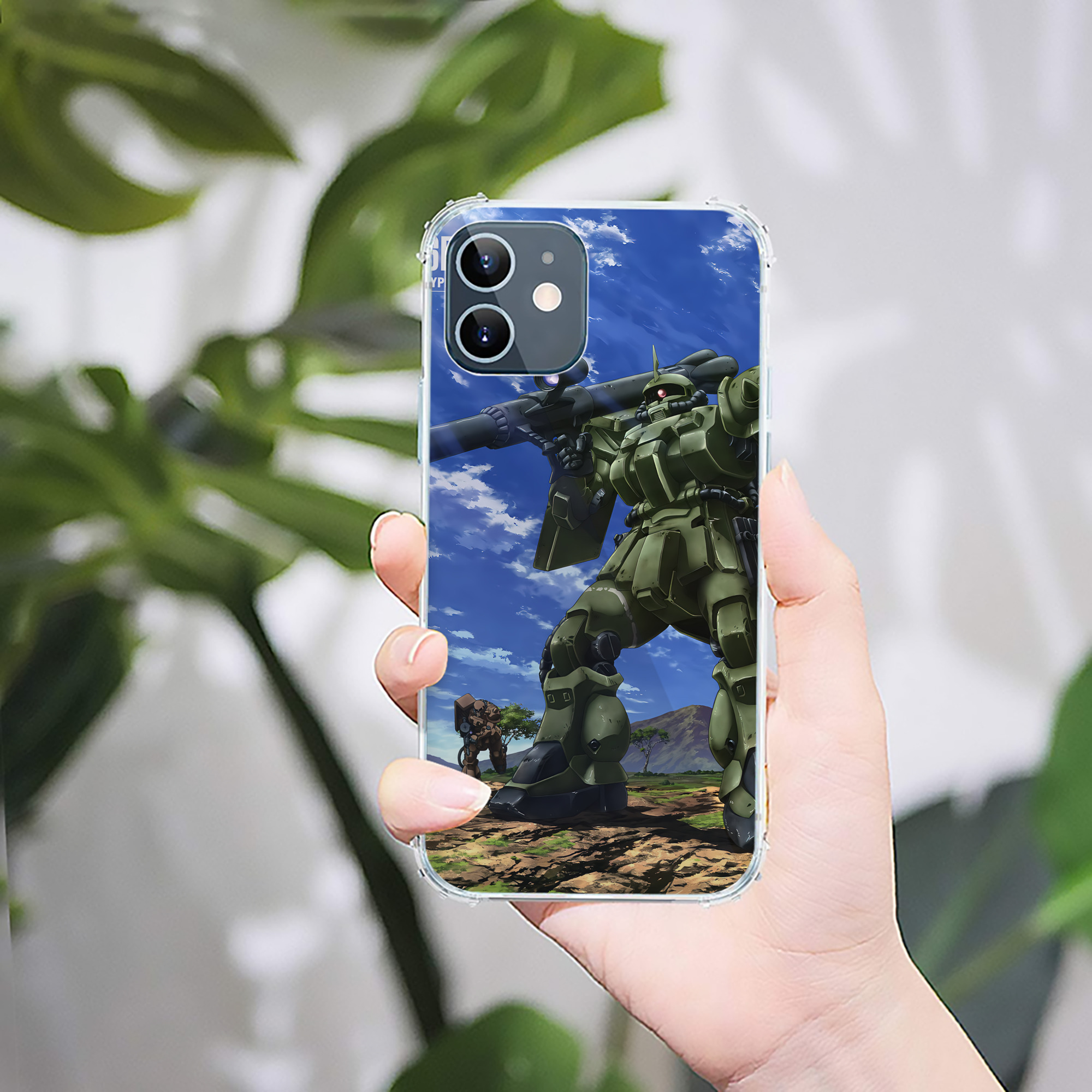 （画像用） 機動戦士ガンダム Mobile Suit Gundam 【iPhone 12シリーズ対応】透明スマホケース（クリアソフトケース）